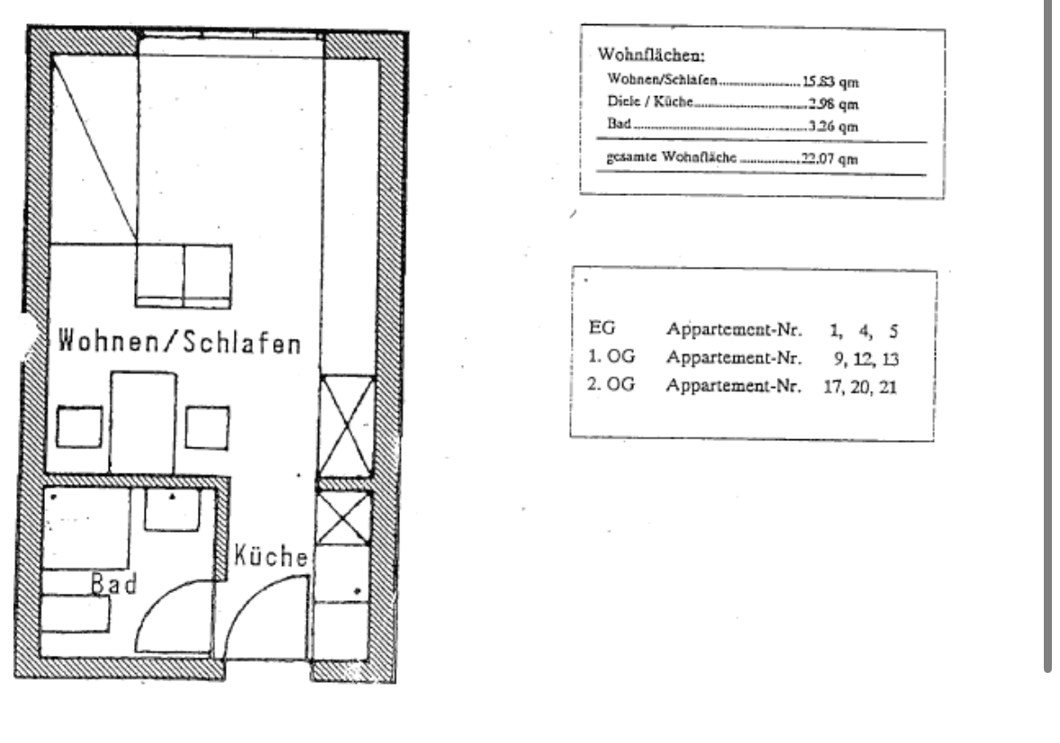 Pronájem bytu 1+1 23 m², Zweibrücker Straße 61, Homburg, Země Sársko Pronájem bytu 1+1 23 m², Zweibrücker Straße 61, Homburg, Země Sársko