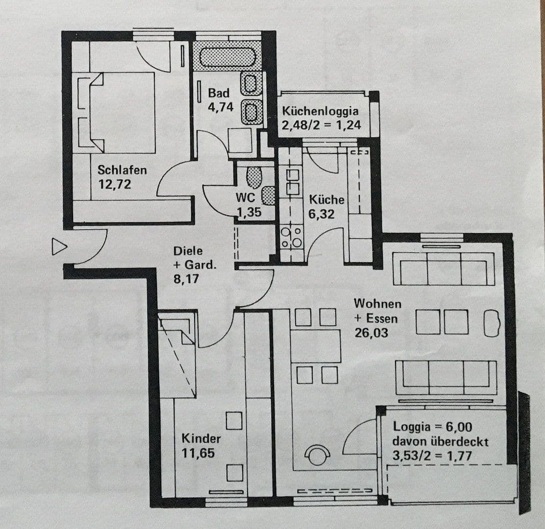 Prodej bytu 3+1 74 m², Reutlingen, Bádensko-Württembersko Prodej bytu 3+1 74 m², Reutlingen, Bádensko-Württembersko