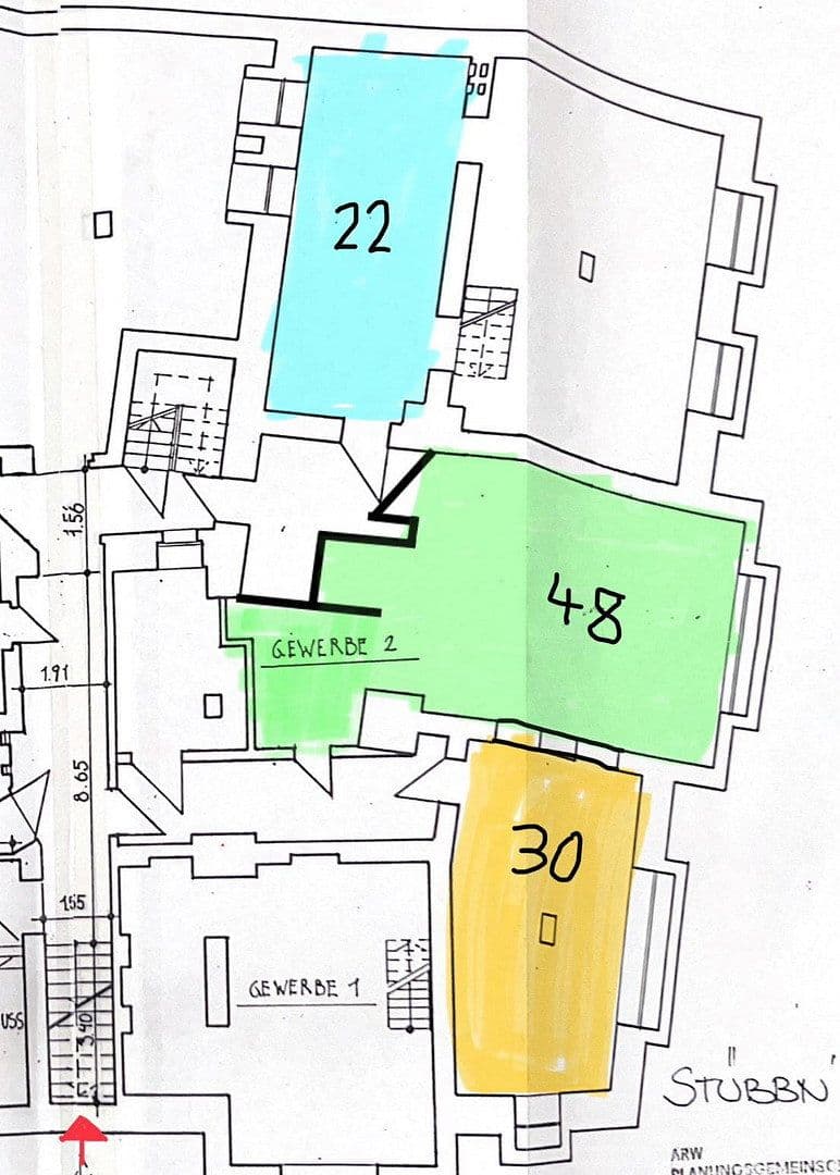 Pronájem nebytového prostoru 100 m², Stübbenstr. 10, Berlin, Berlín Pronájem nebytového prostoru 100 m², Stübbenstr. 10, Berlin, Berlín