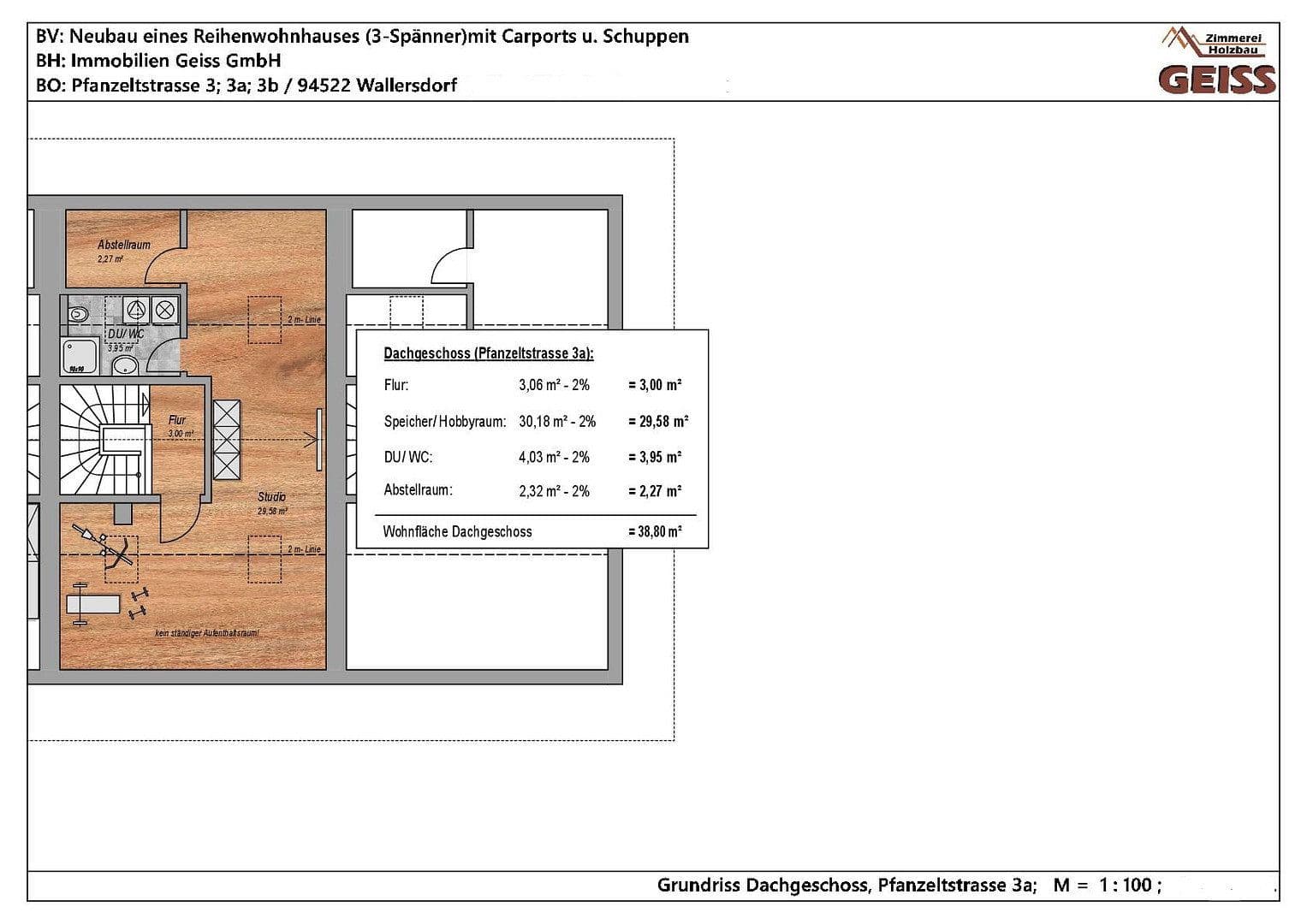 Prodej domu 153 m², pozemek 196 m², Pfanzeltstraße 3a, Wallersdorf, Bavorsko Prodej domu 153 m², pozemek 196 m², Pfanzeltstraße 3a, Wallersdorf, Bavorsko