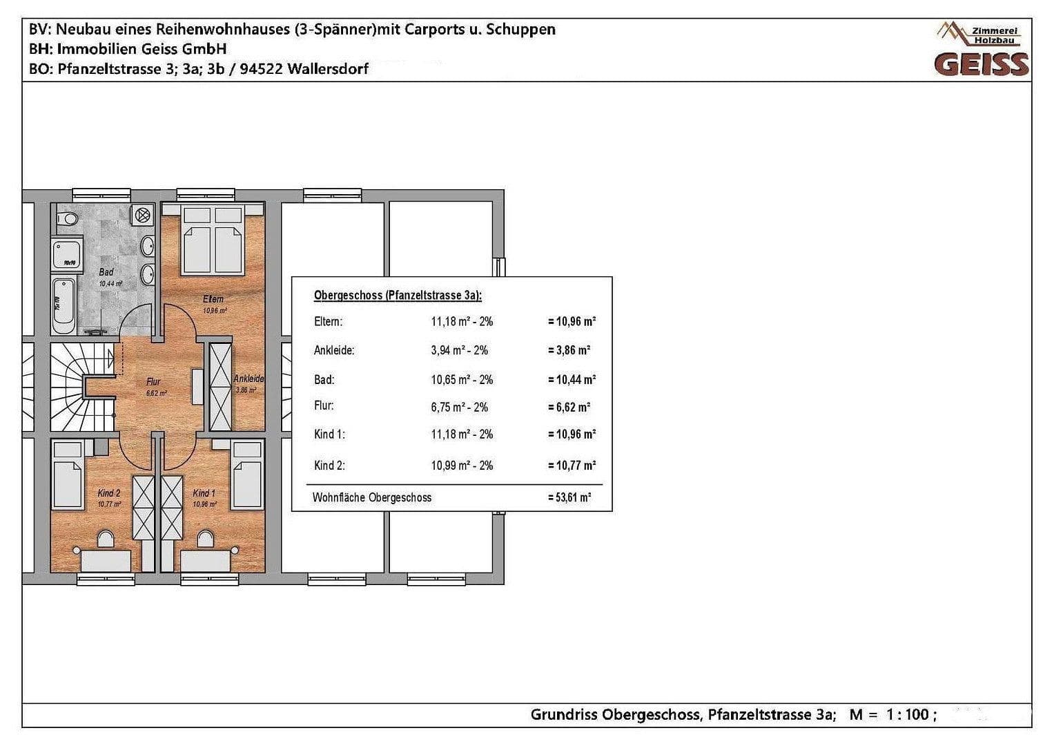 Prodej domu 153 m², pozemek 196 m², Pfanzeltstraße 3a, Wallersdorf, Bavorsko Prodej domu 153 m², pozemek 196 m², Pfanzeltstraße 3a, Wallersdorf, Bavorsko
