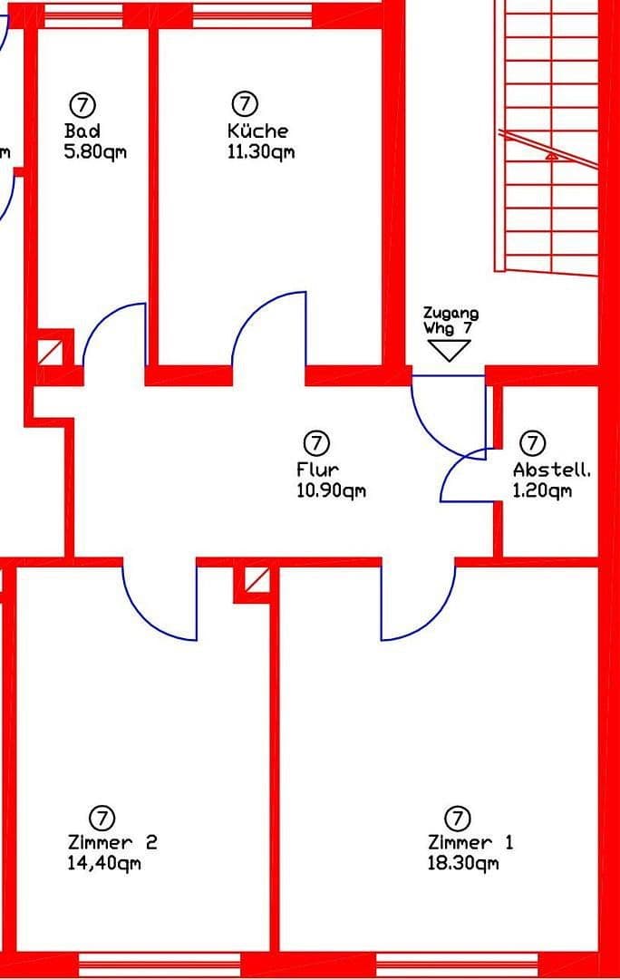 Pronájem bytu 2+1 62 m², Kaiser-Wilhelm-Strasse 19, Ludwigshafen, Porýní-Falc Pronájem bytu 2+1 62 m², Kaiser-Wilhelm-Strasse 19, Ludwigshafen, Porýní-Falc