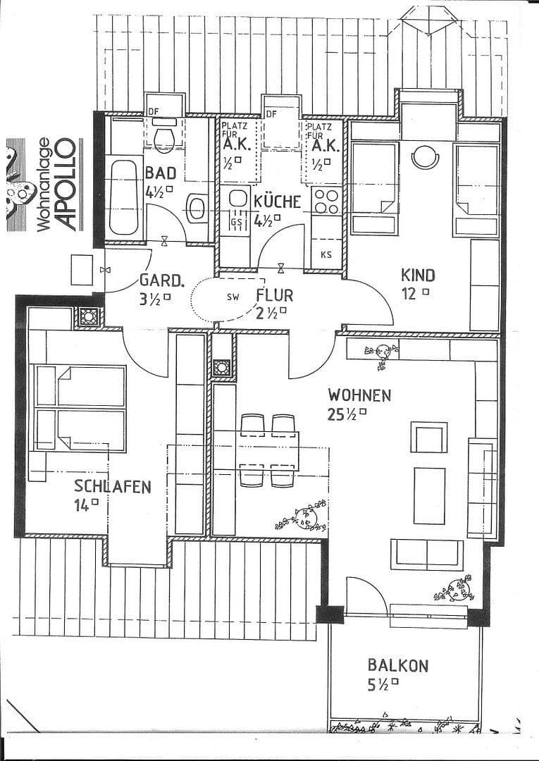 Pronájem bytu 3+1 70 m², Karlsbader Strasse 32, Erding, Bavorsko Pronájem bytu 3+1 70 m², Karlsbader Strasse 32, Erding, Bavorsko