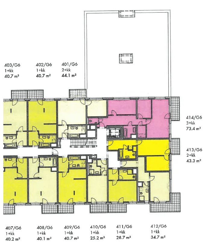 Prodej bytu 3+kk 73 m², Honzíkova, Praha, Praha Prodej bytu 3+kk 73 m², Honzíkova, Praha, Praha