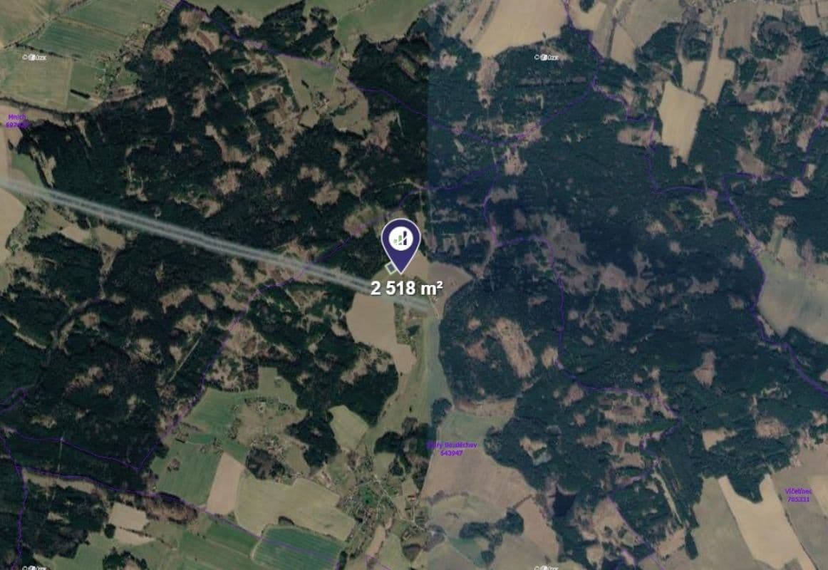 Prodej pozemku 2.518 m², Horní Radouň, Jihočeský kraj Prodej pozemku 2.518 m², Horní Radouň, Jihočeský kraj