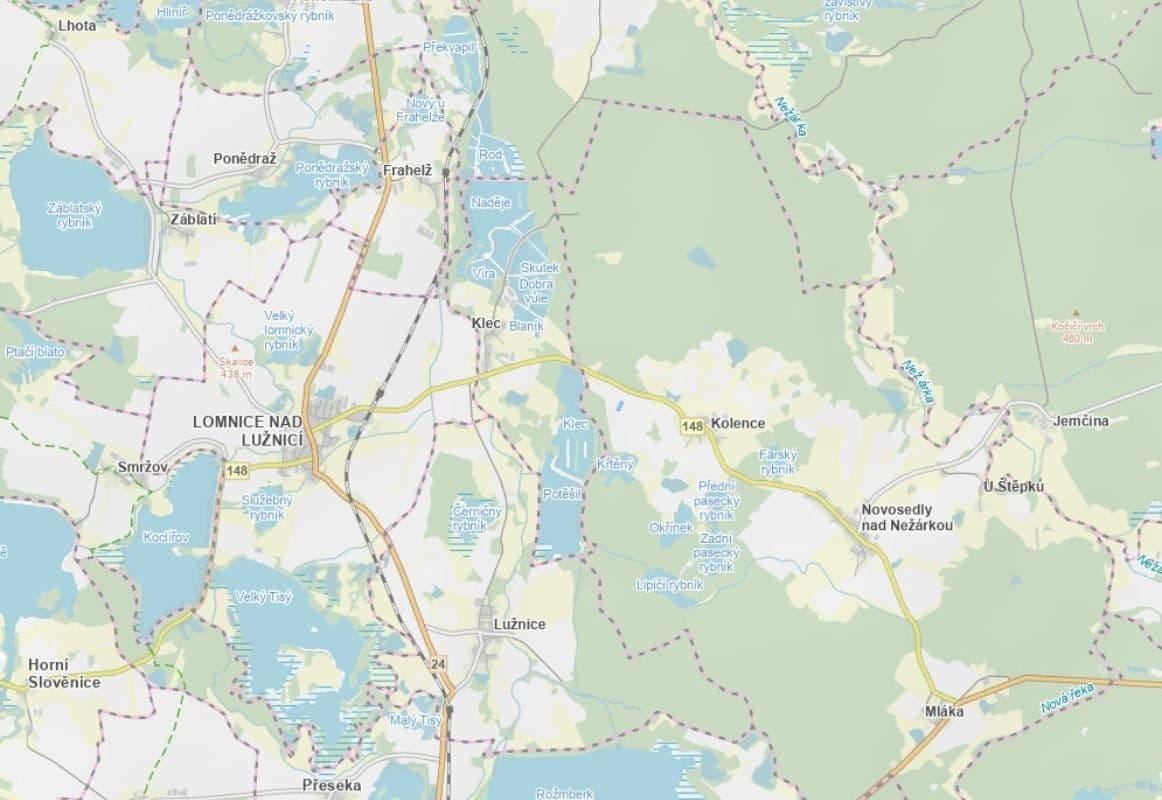 Prodej pozemku 5.692 m², Novosedly nad Nežárkou, Jihočeský kraj Prodej pozemku 5.692 m², Novosedly nad Nežárkou, Jihočeský kraj