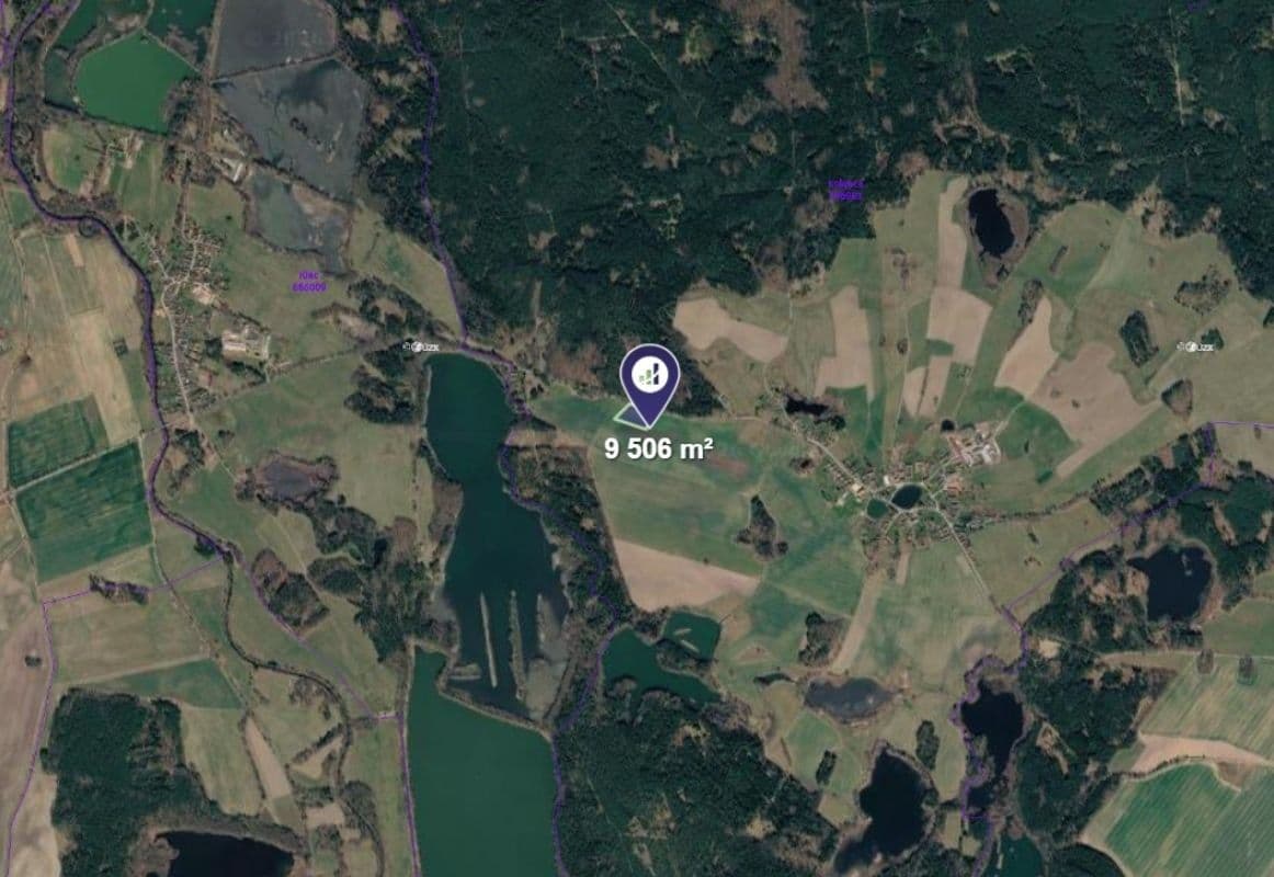 Prodej pozemku 9.506 m², Novosedly nad Nežárkou, Jihočeský kraj Prodej pozemku 9.506 m², Novosedly nad Nežárkou, Jihočeský kraj