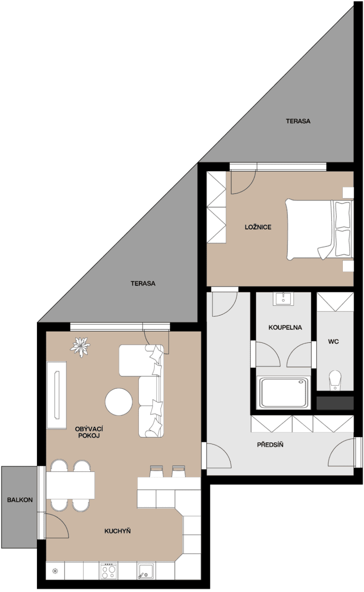 Prodej bytu 2+kk 65 m², Mantovská, Praha, Praha Prodej bytu 2+kk 65 m², Mantovská, Praha, Praha