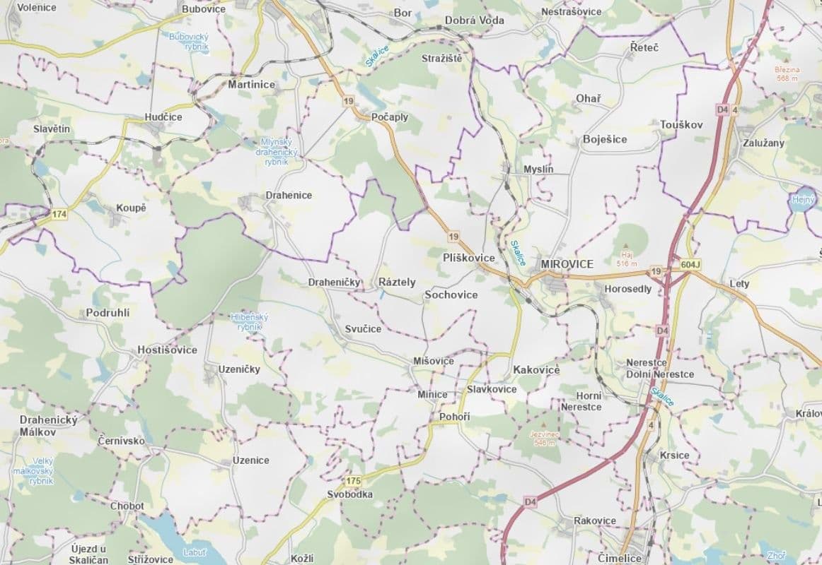 Prodej pozemku 750 m², Mirovice, Jihočeský kraj Prodej pozemku 750 m², Mirovice, Jihočeský kraj