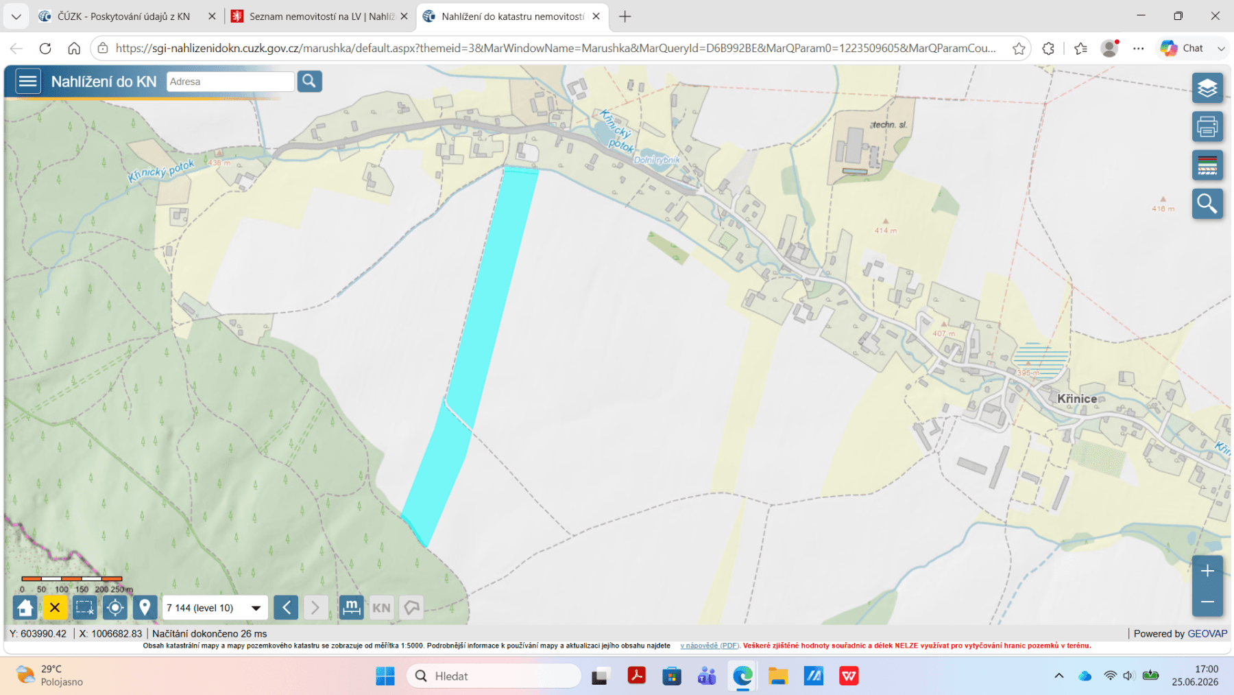 Prodej pozemku 79.627 m², Křinice, Královéhradecký kraj Prodej pozemku 79.627 m², Křinice, Královéhradecký kraj