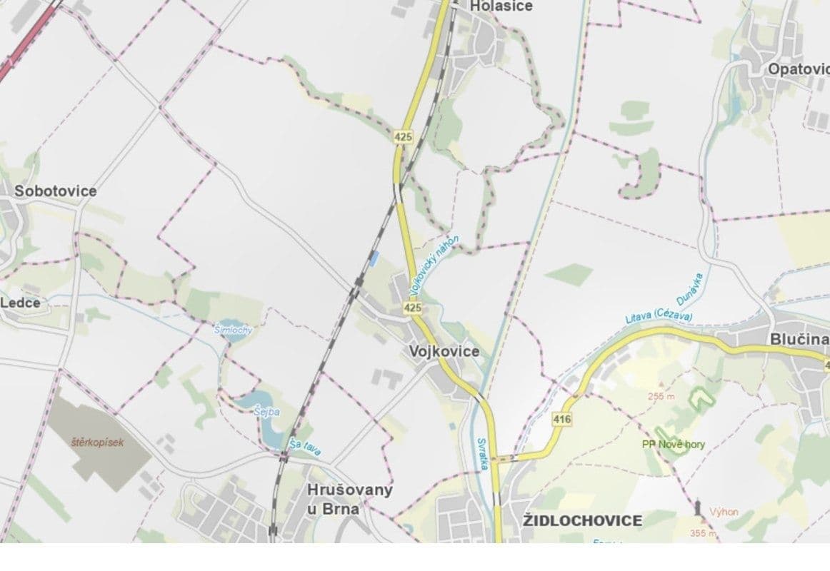 Prodej pozemku 1.065 m², Vojkovice, Jihomoravský kraj Prodej pozemku 1.065 m², Vojkovice, Jihomoravský kraj