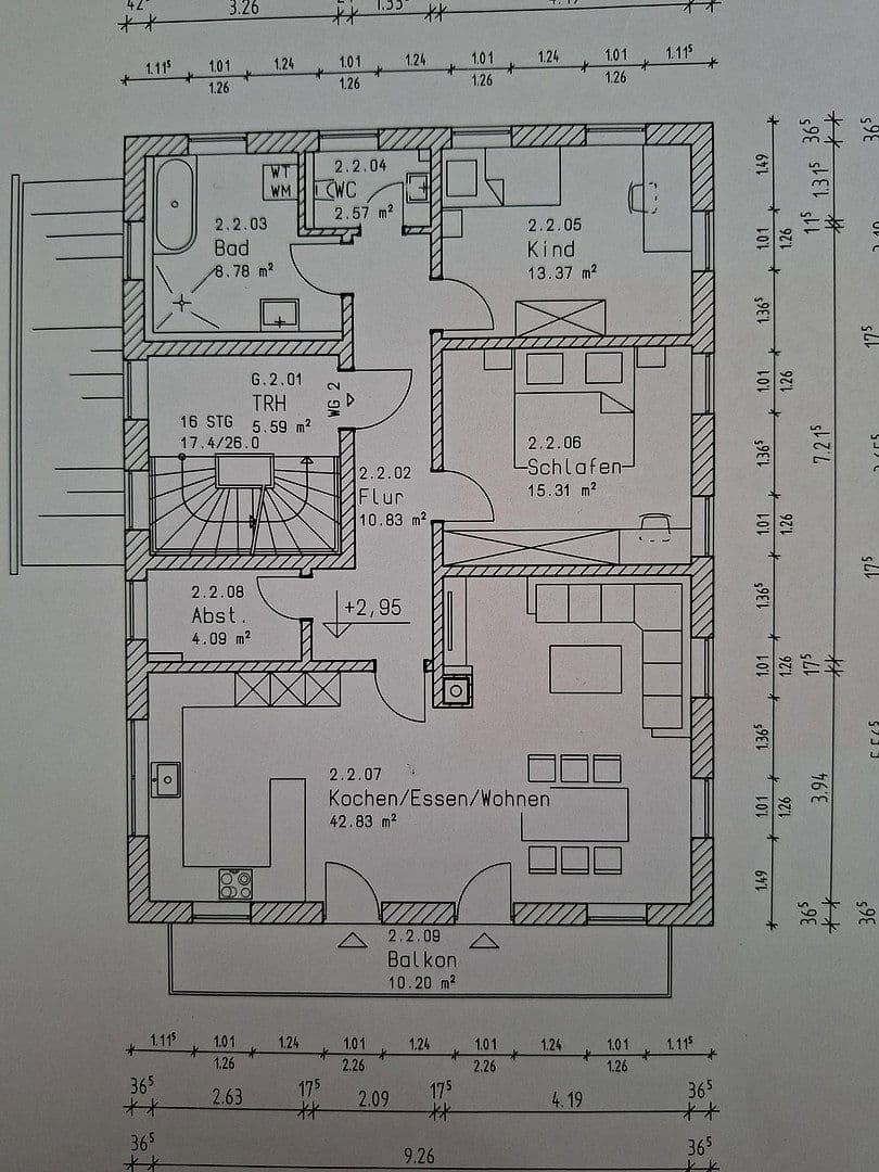 Pronájem bytu 3+1 101 m², Bergen, Bavorsko Pronájem bytu 3+1 101 m², Bergen, Bavorsko
