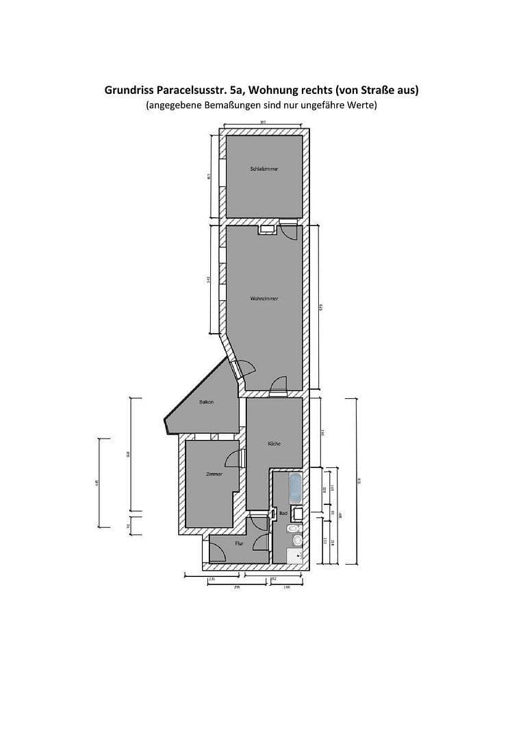 Pronájem bytu 3+1 88 m², Paracelsusstr. 5a, Halle, Sasko-Anhaltsko Pronájem bytu 3+1 88 m², Paracelsusstr. 5a, Halle, Sasko-Anhaltsko