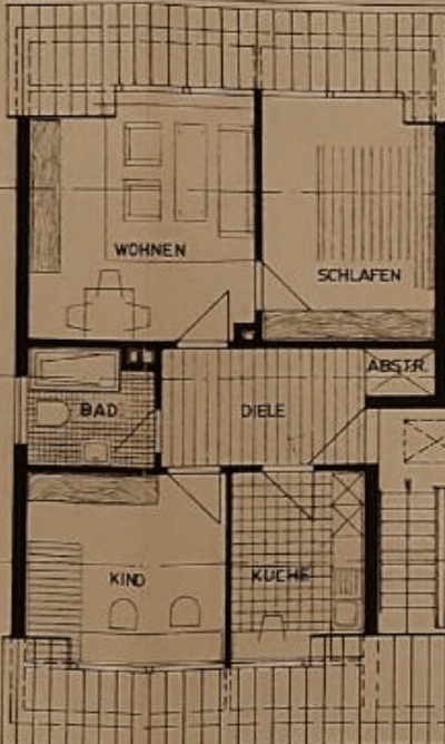 Pronájem bytu 3+kk 60 m², Schloßstr. 317, Essen, Severní Porýní-Vestfálsko Pronájem bytu 3+kk 60 m², Schloßstr. 317, Essen, Severní Porýní-Vestfálsko