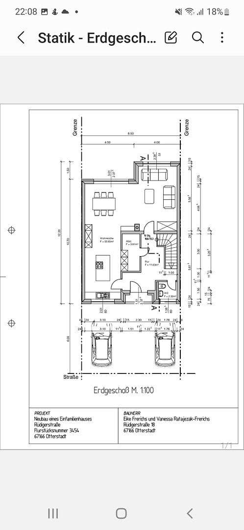 Prodej domu 183 m², pozemek 242 m², Rüdigerstr 33, Otterstadt, Porýní-Falc Prodej domu 183 m², pozemek 242 m², Rüdigerstr 33, Otterstadt, Porýní-Falc