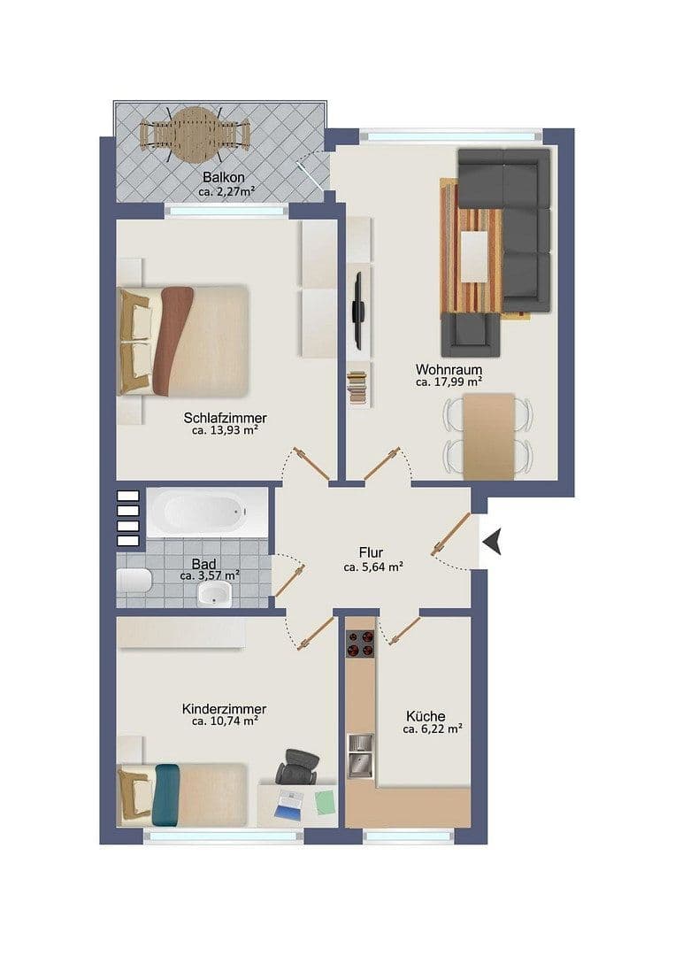 Prodej bytu 3+1 60 m², Hamburg, Hamburg Prodej bytu 3+1 60 m², Hamburg, Hamburg