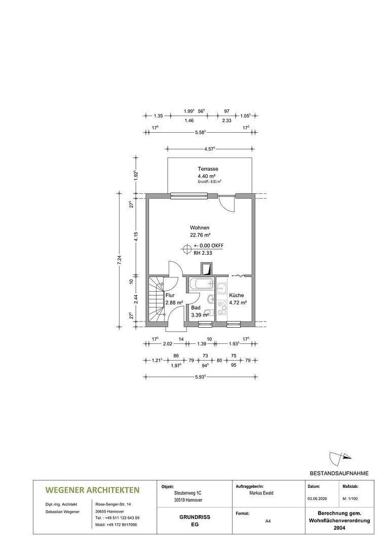 Prodej domu 73 m², pozemek 133 m², Steubenweg 1c, Hannover, Dolní Sasko Prodej domu 73 m², pozemek 133 m², Steubenweg 1c, Hannover, Dolní Sasko