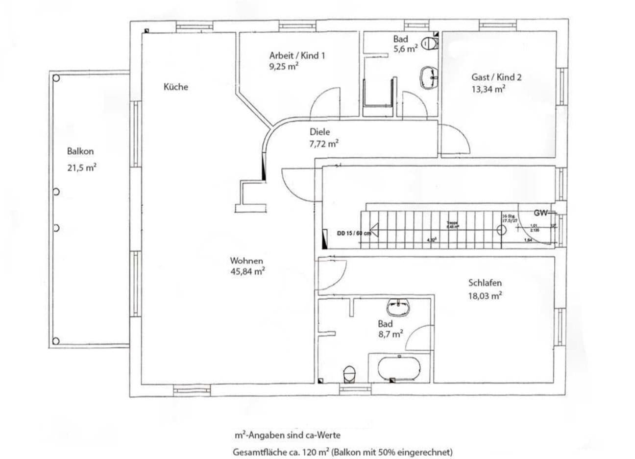 Pronájem bytu 4+1 120 m², Ingolstadt, Bavorsko Pronájem bytu 4+1 120 m², Ingolstadt, Bavorsko