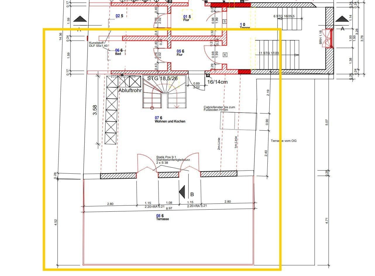Pronájem bytu 2+1 71 m², Am Zehnt 9, Sinsheim, Bádensko-Württembersko Pronájem bytu 2+1 71 m², Am Zehnt 9, Sinsheim, Bádensko-Württembersko