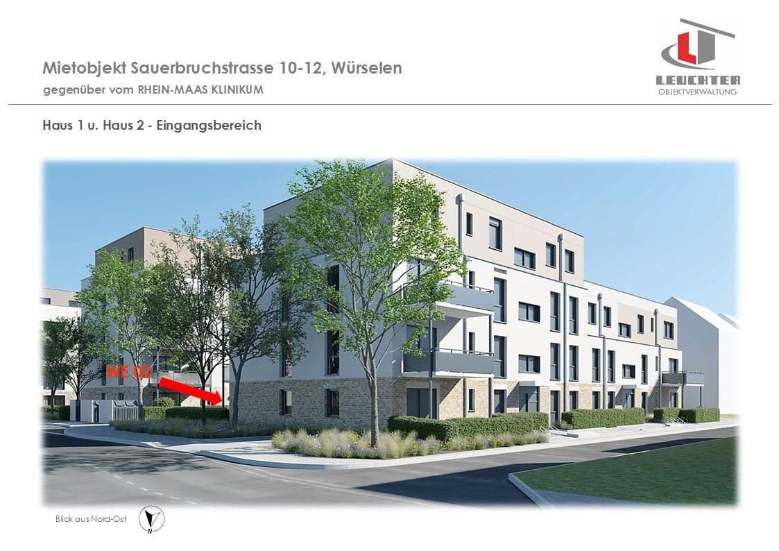 Pronájem bytu 3+1 71 m², Sauerbruchstraße 10-12, Würselen, Severní Porýní-Vestfálsko Pronájem bytu 3+1 71 m², Sauerbruchstraße 10-12, Würselen, Severní Porýní-Vestfálsko