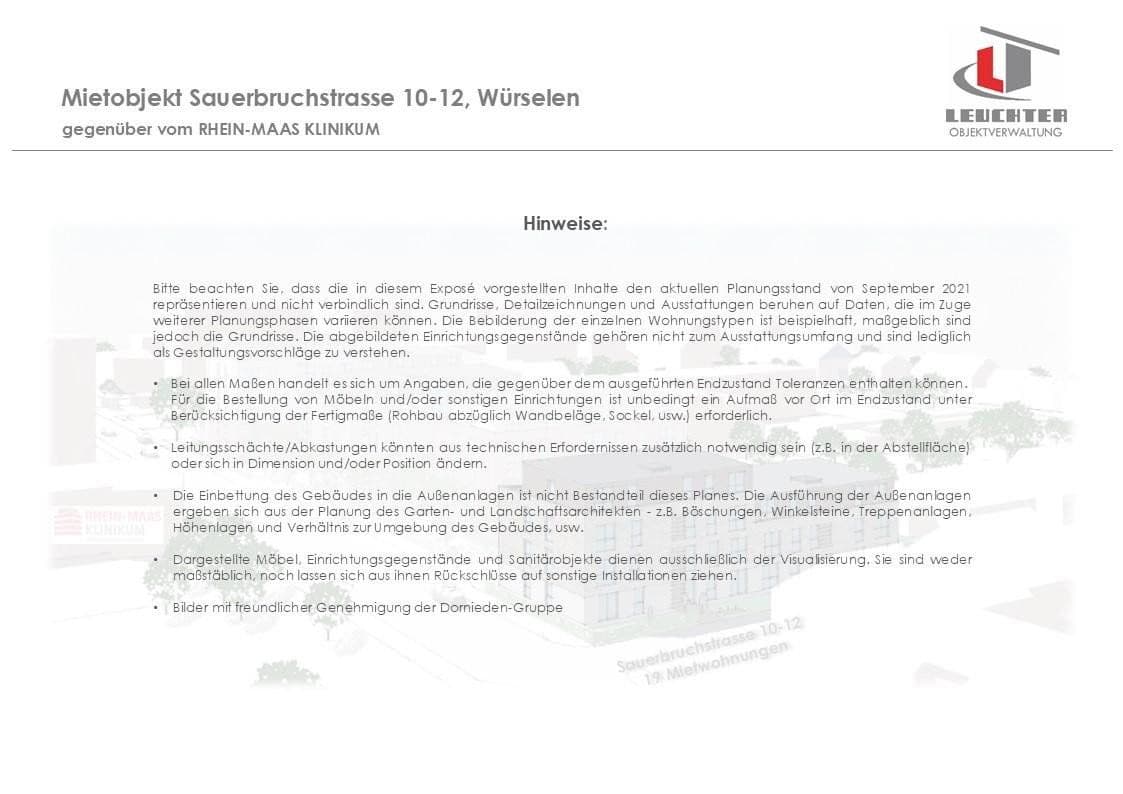 Pronájem bytu 3+1 71 m², Sauerbruchstraße 10-12, Würselen, Severní Porýní-Vestfálsko Pronájem bytu 3+1 71 m², Sauerbruchstraße 10-12, Würselen, Severní Porýní-Vestfálsko