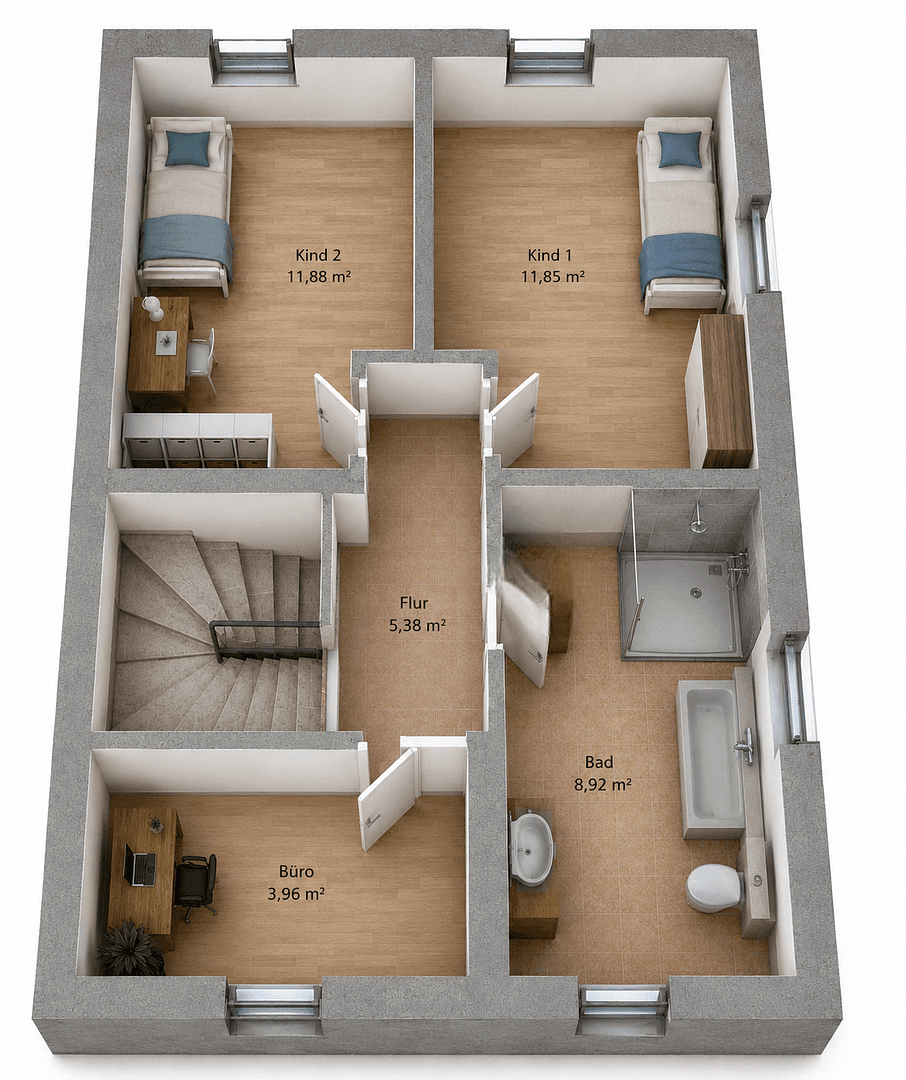Pronájem domu 112 m², pozemek 162 m², Baiersdorf, Bavorsko Pronájem domu 112 m², pozemek 162 m², Baiersdorf, Bavorsko