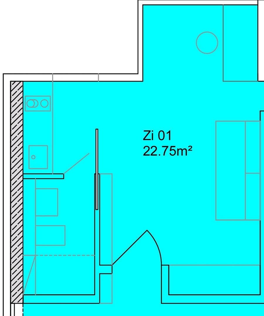 Pronájem bytu 1+1 23 m², Saalestr. 72, Berlin, Berlín Pronájem bytu 1+1 23 m², Saalestr. 72, Berlin, Berlín