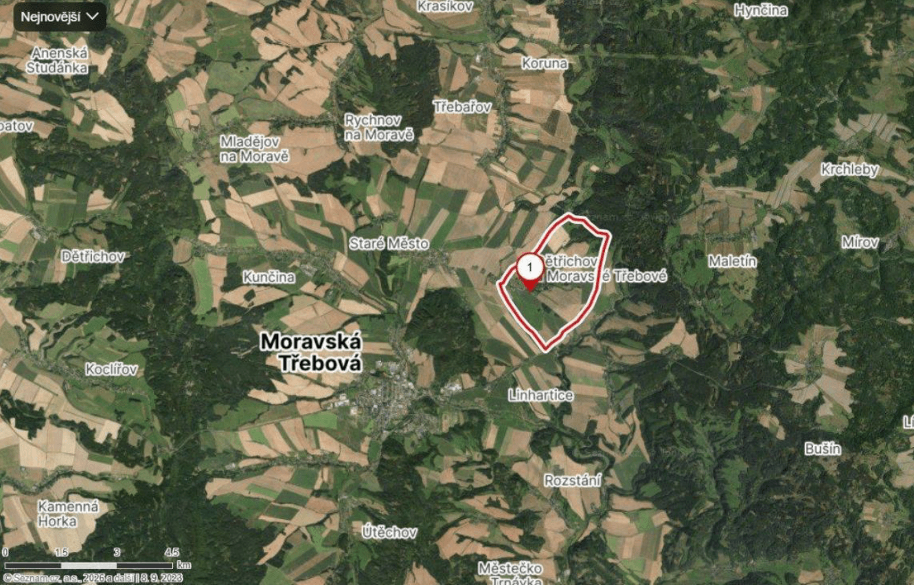 Prodej pozemku 1.957 m², Dětřichov u Moravské Třebové, Pardubický kraj Prodej pozemku 1.957 m², Dětřichov u Moravské Třebové, Pardubický kraj