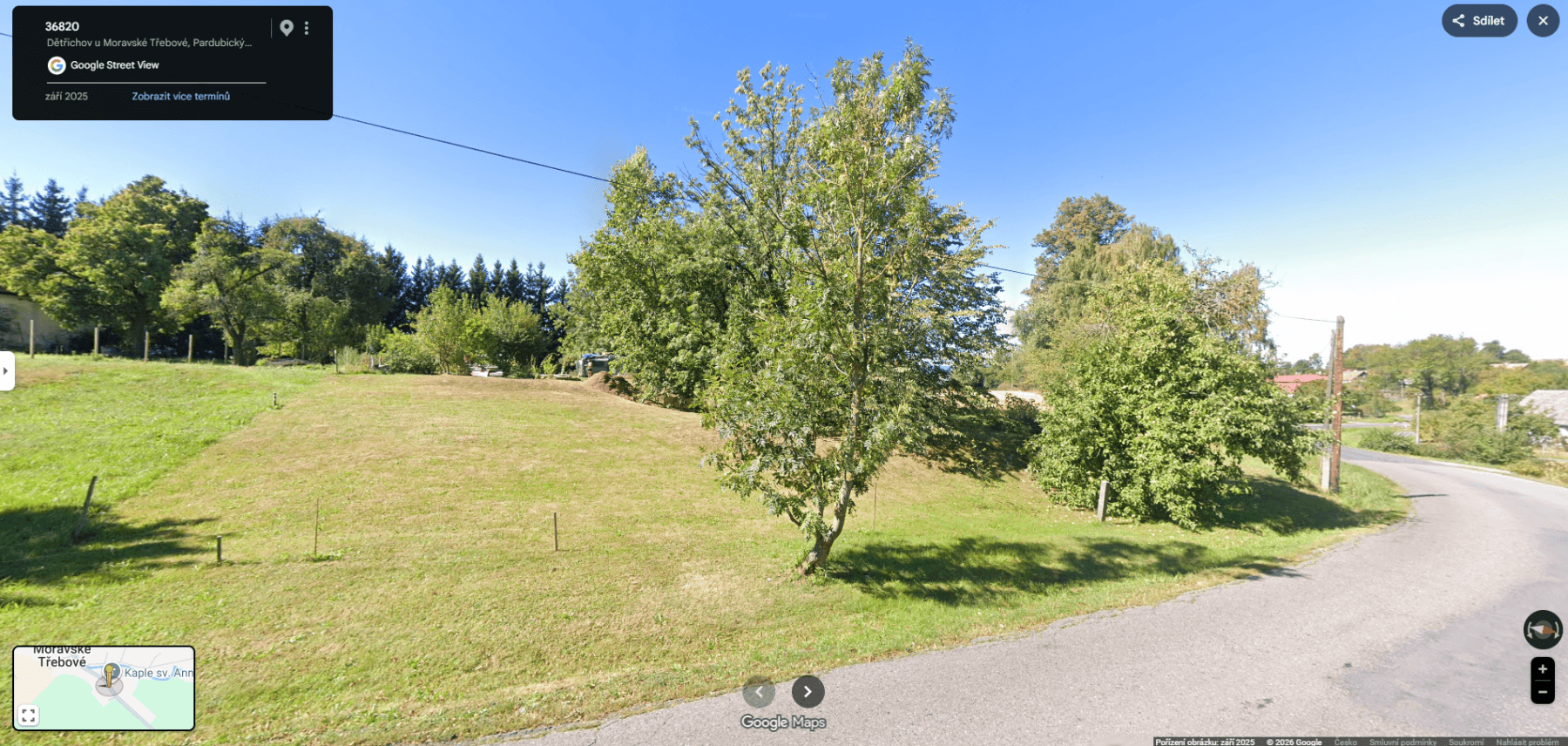 Prodej pozemku 1.957 m², Dětřichov u Moravské Třebové, Pardubický kraj Prodej pozemku 1.957 m², Dětřichov u Moravské Třebové, Pardubický kraj