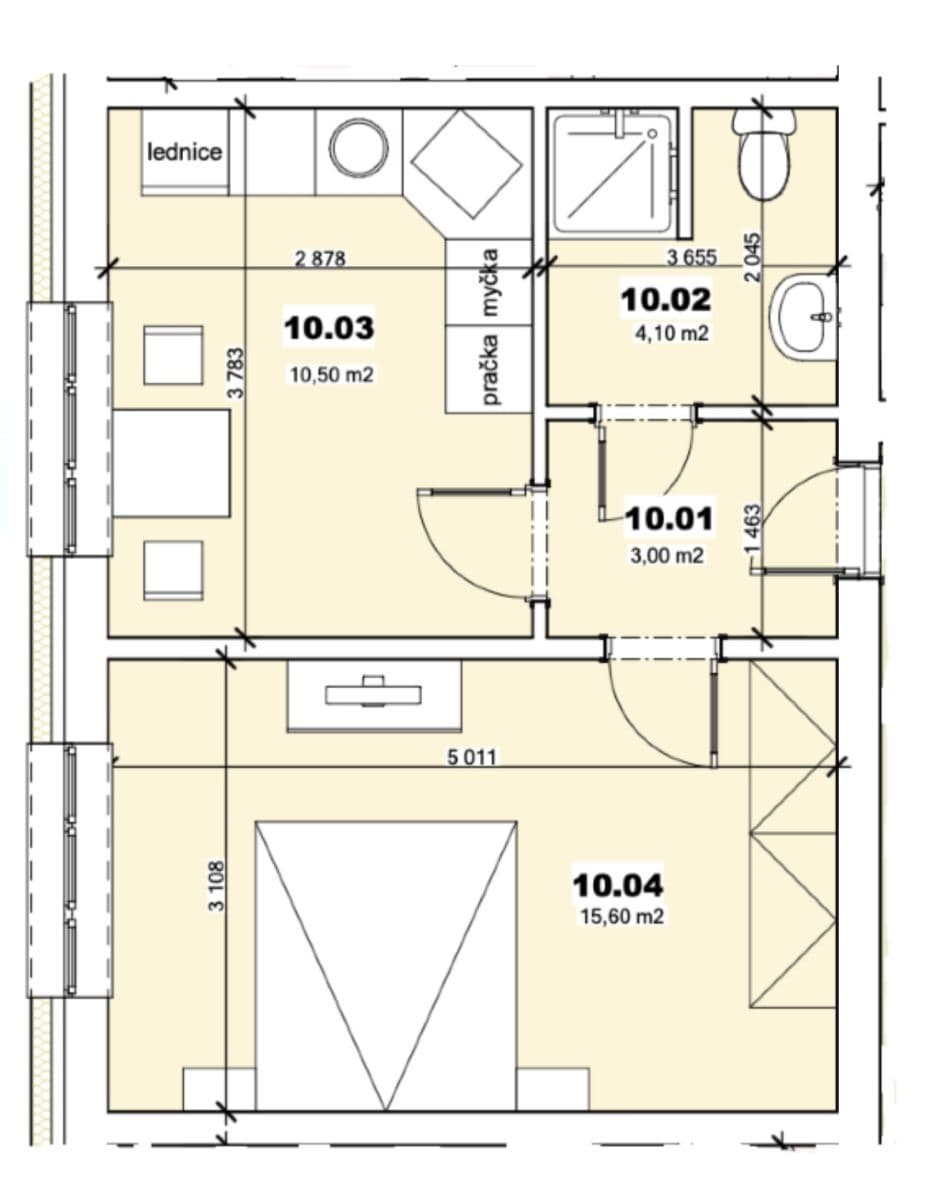 Pronájem bytu 1+1 33 m², Mládežnická, Mšené-lázně, Ústecký kraj Pronájem bytu 1+1 33 m², Mládežnická, Mšené-lázně, Ústecký kraj