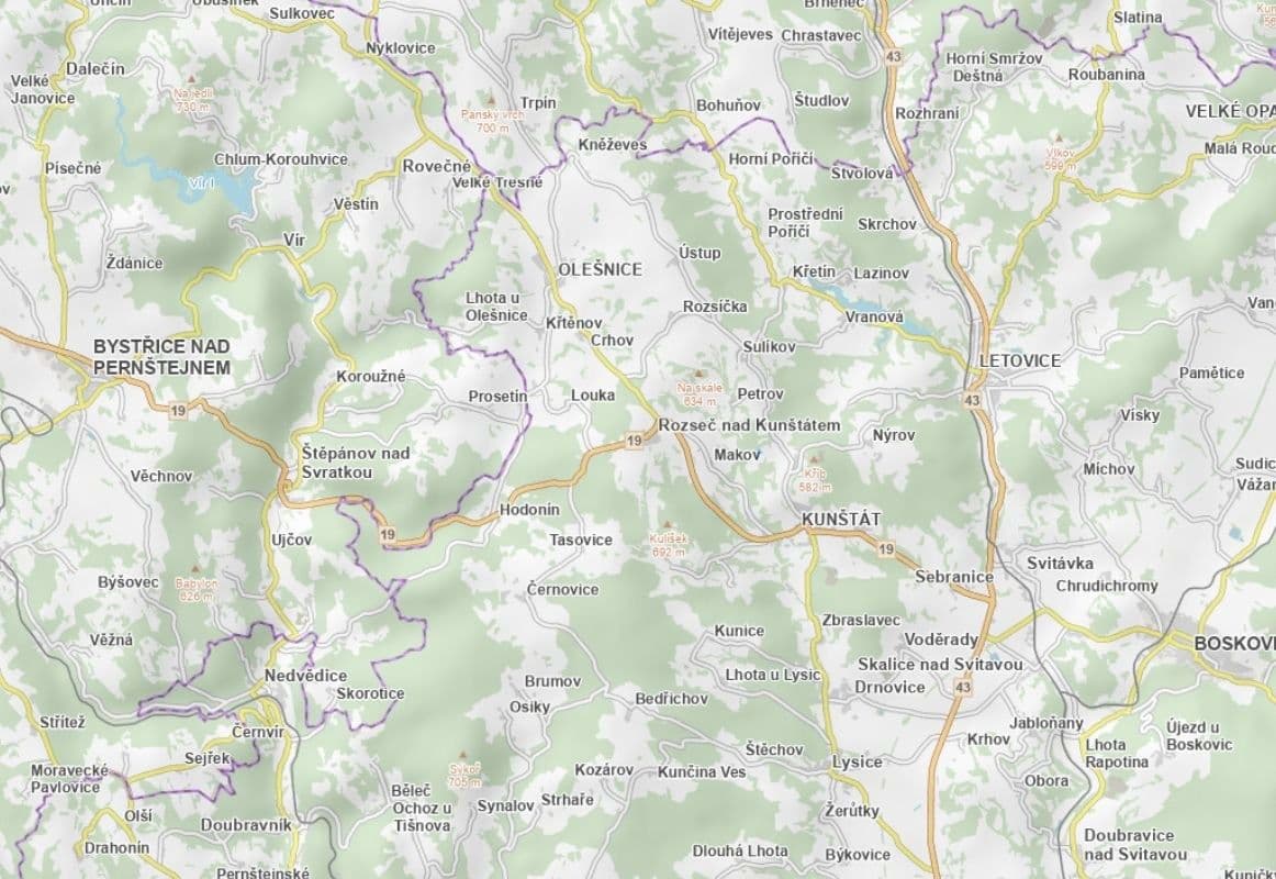 Prodej pozemku 11.758 m², Kunštát, Jihomoravský kraj Prodej pozemku 11.758 m², Kunštát, Jihomoravský kraj