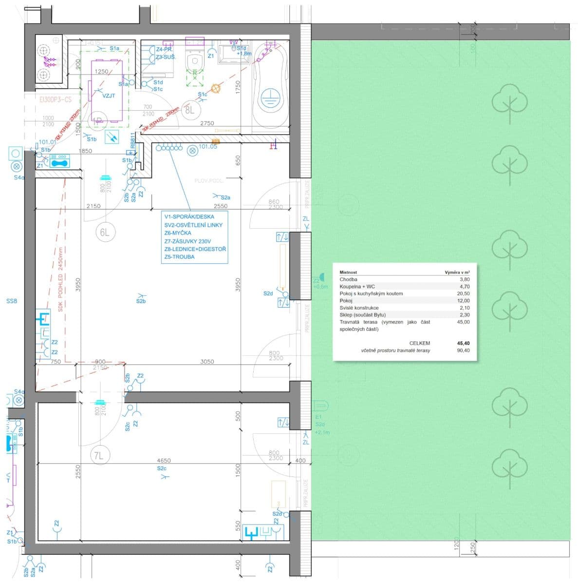 Prodej bytu 2+kk 90 m², Petržílkova, Praha, Praha Prodej bytu 2+kk 90 m², Petržílkova, Praha, Praha
