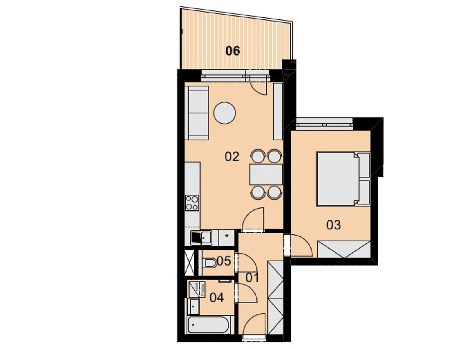 Pronájem bytu 2+kk 58 m², Brno, Jihomoravský kraj Pronájem bytu 2+kk 58 m², Brno, Jihomoravský kraj