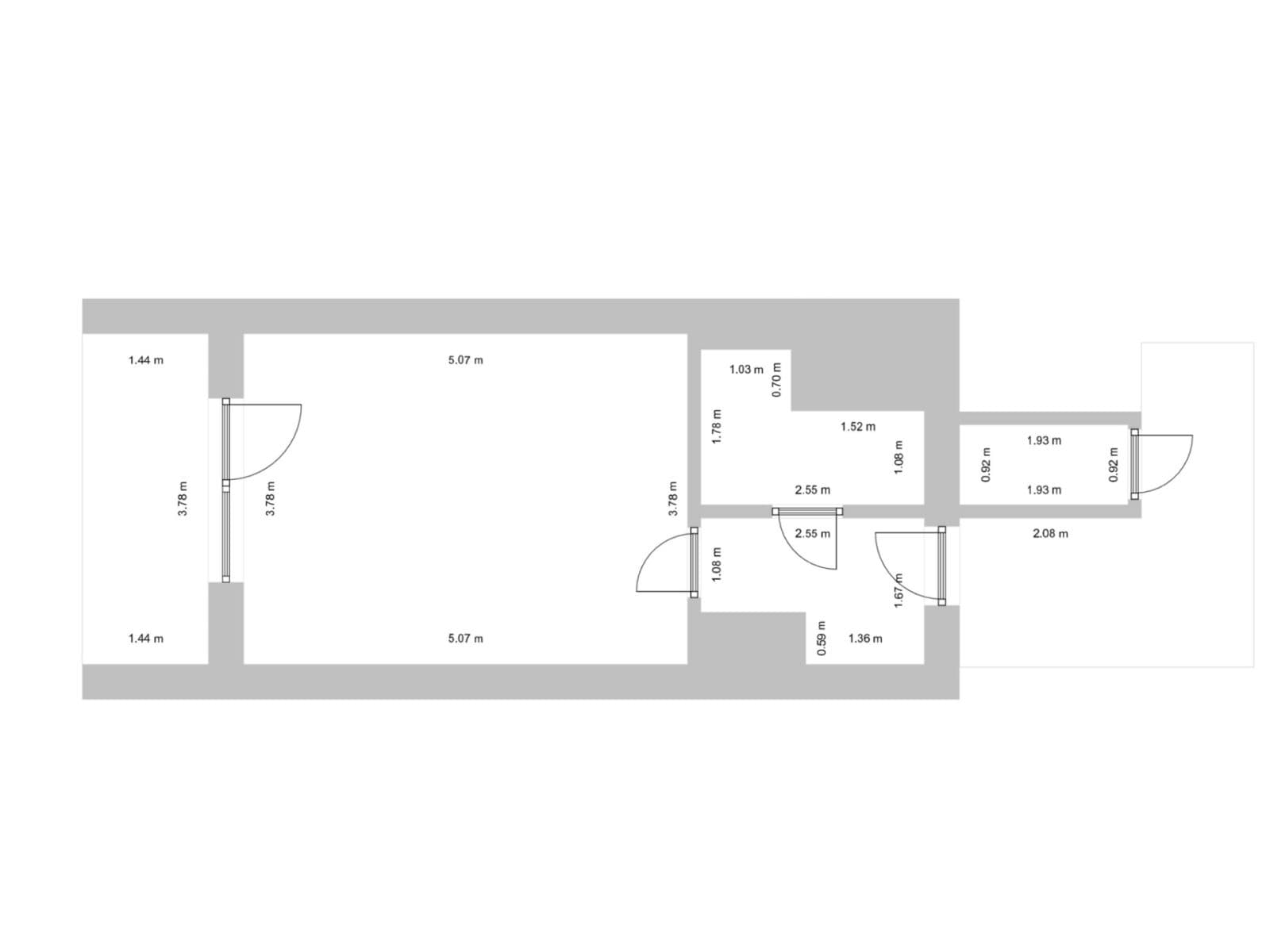 Prodej bytu 1+kk 27 m², Za černým mostem, Praha, Praha Prodej bytu 1+kk 27 m², Za černým mostem, Praha, Praha