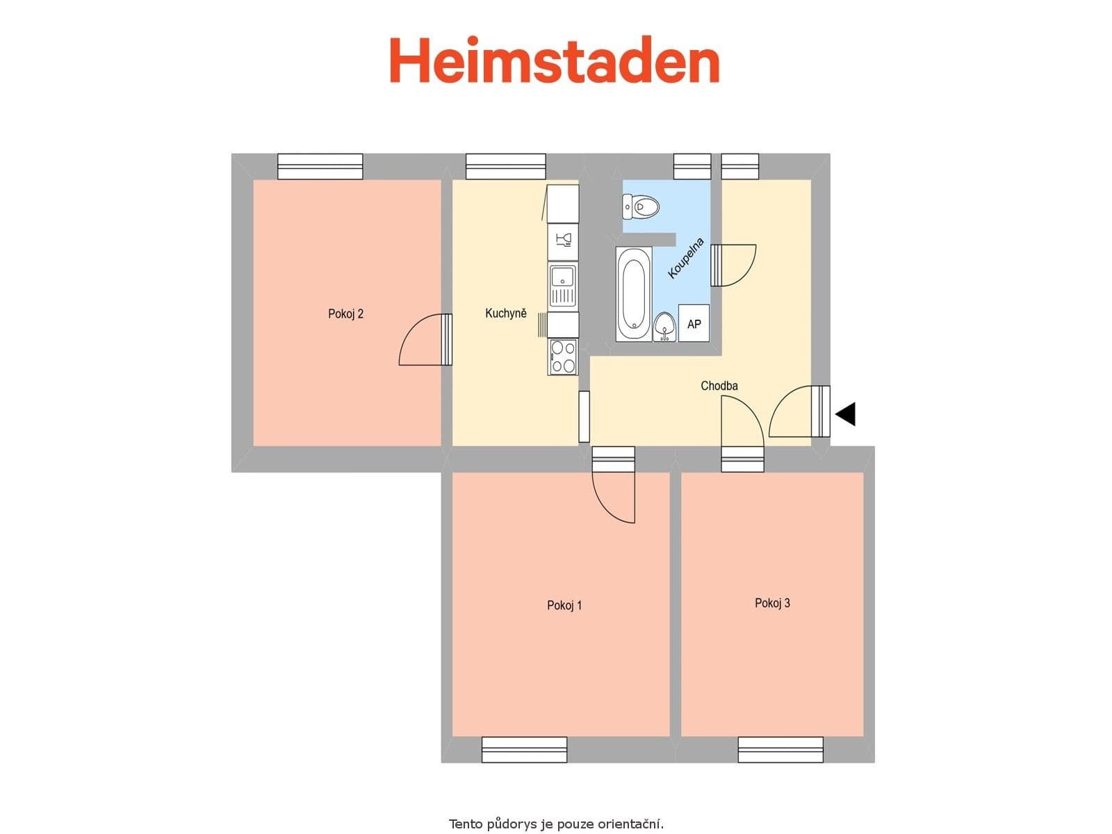 Pronájem bytu 3+1 68 m², Hybešova, Havířov, Moravskoslezský kraj Pronájem bytu 3+1 68 m², Hybešova, Havířov, Moravskoslezský kraj