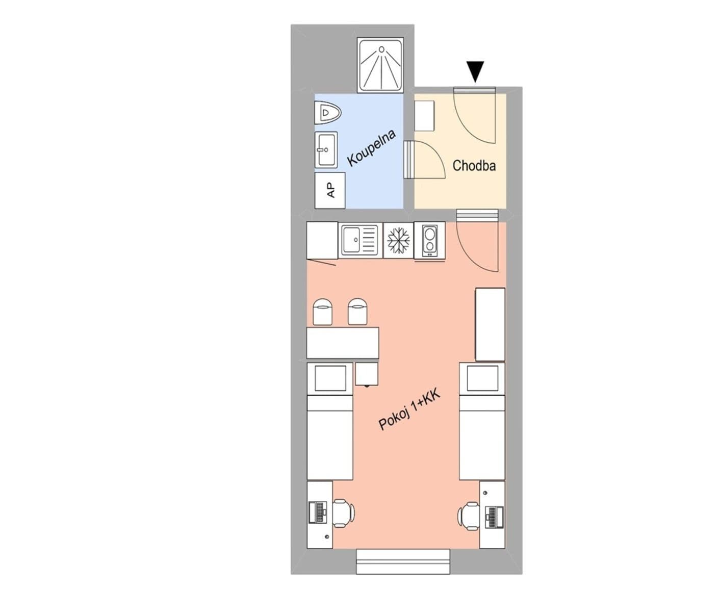 Pronájem bytu 1+kk 28 m², Magisterská, Plzeň, Plzeňský kraj Pronájem bytu 1+kk 28 m², Magisterská, Plzeň, Plzeňský kraj