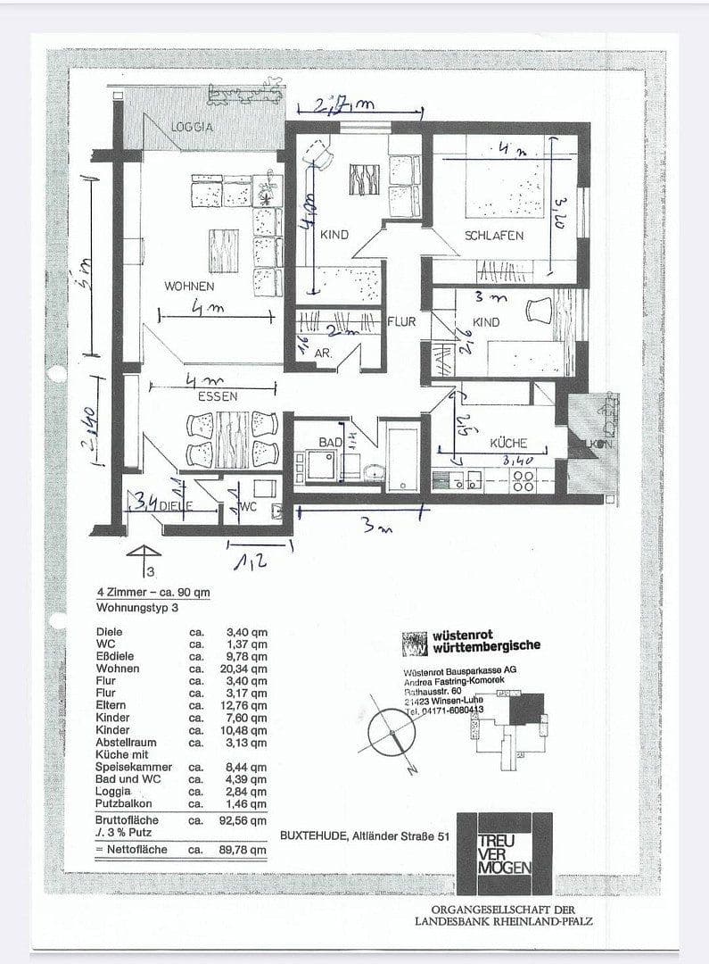 Prodej bytu 4+1 90 m², Altländer str 51 51, Buxtehude, Dolní Sasko Prodej bytu 4+1 90 m², Altländer str 51 51, Buxtehude, Dolní Sasko