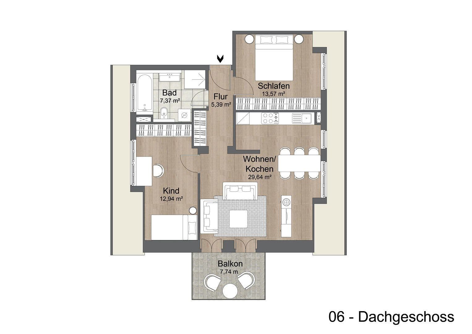 Pronájem bytu 3+1 74 m², Baden-Baden, Bádensko-Württembersko Pronájem bytu 3+1 74 m², Baden-Baden, Bádensko-Württembersko