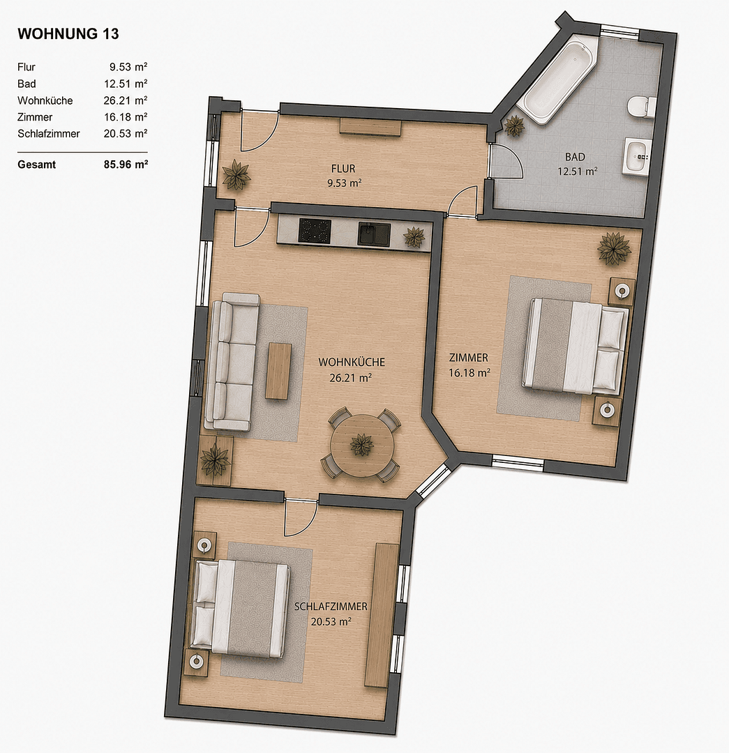 Prodej bytu 3+1 86 m², Berlin, Berlín Prodej bytu 3+1 86 m², Berlin, Berlín