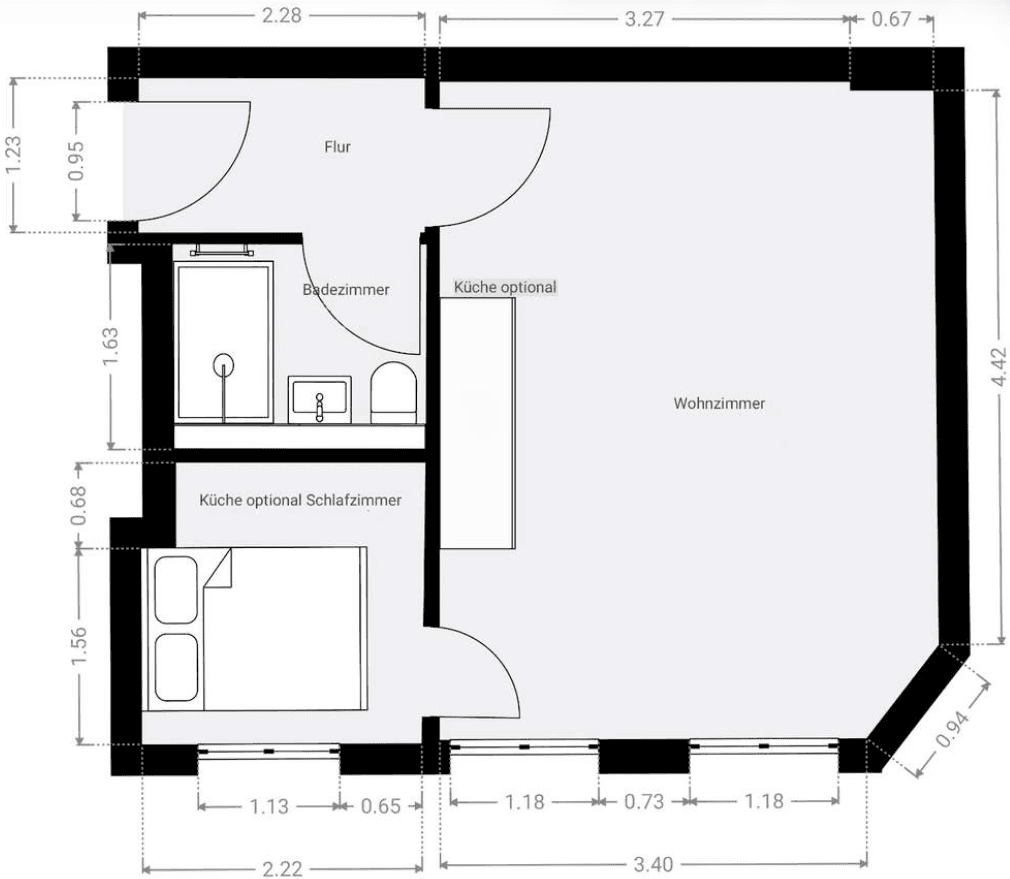 Prodej bytu 1+1 33 m², Hermanstraße 56, Berlin, Berlín Prodej bytu 1+1 33 m², Hermanstraße 56, Berlin, Berlín
