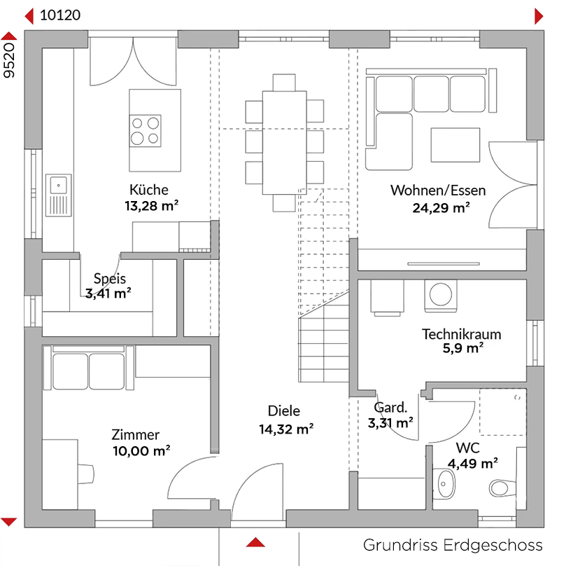 Prodej domu 153 m², pozemek 740 m², Gattendorf, Bavorsko Prodej domu 153 m², pozemek 740 m², Gattendorf, Bavorsko