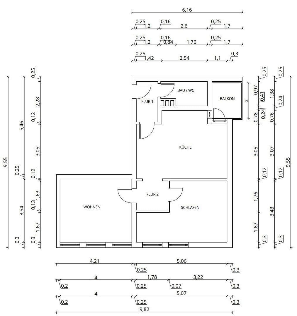 Pronájem bytu 2+kk 56 m², Friedbergstraße 16a, Essen, Severní Porýní-Vestfálsko Pronájem bytu 2+kk 56 m², Friedbergstraße 16a, Essen, Severní Porýní-Vestfálsko