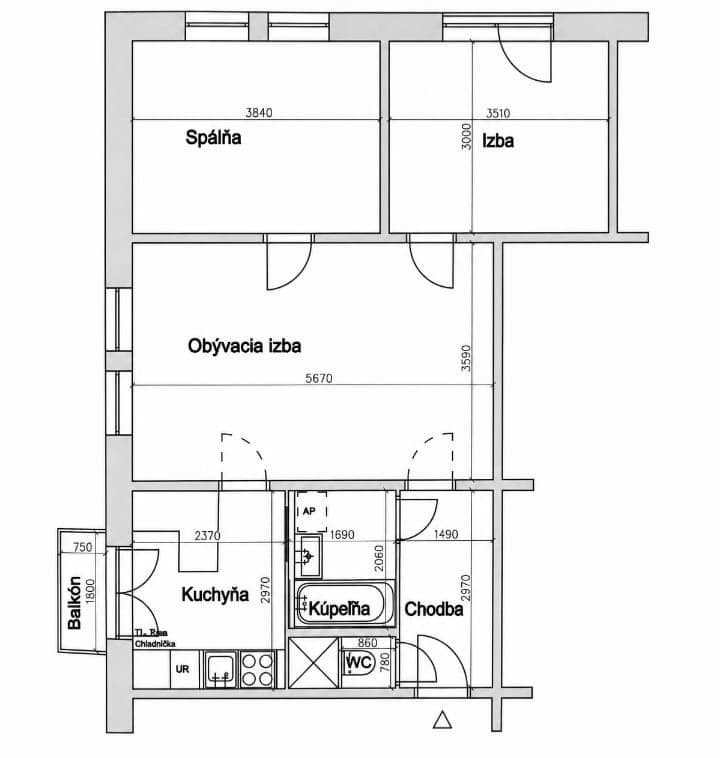 Prodej bytu 3+1 60 m², Račianska, Nové Mesto, Bratislavský kraj Prodej bytu 3+1 60 m², Račianska, Nové Mesto, Bratislavský kraj