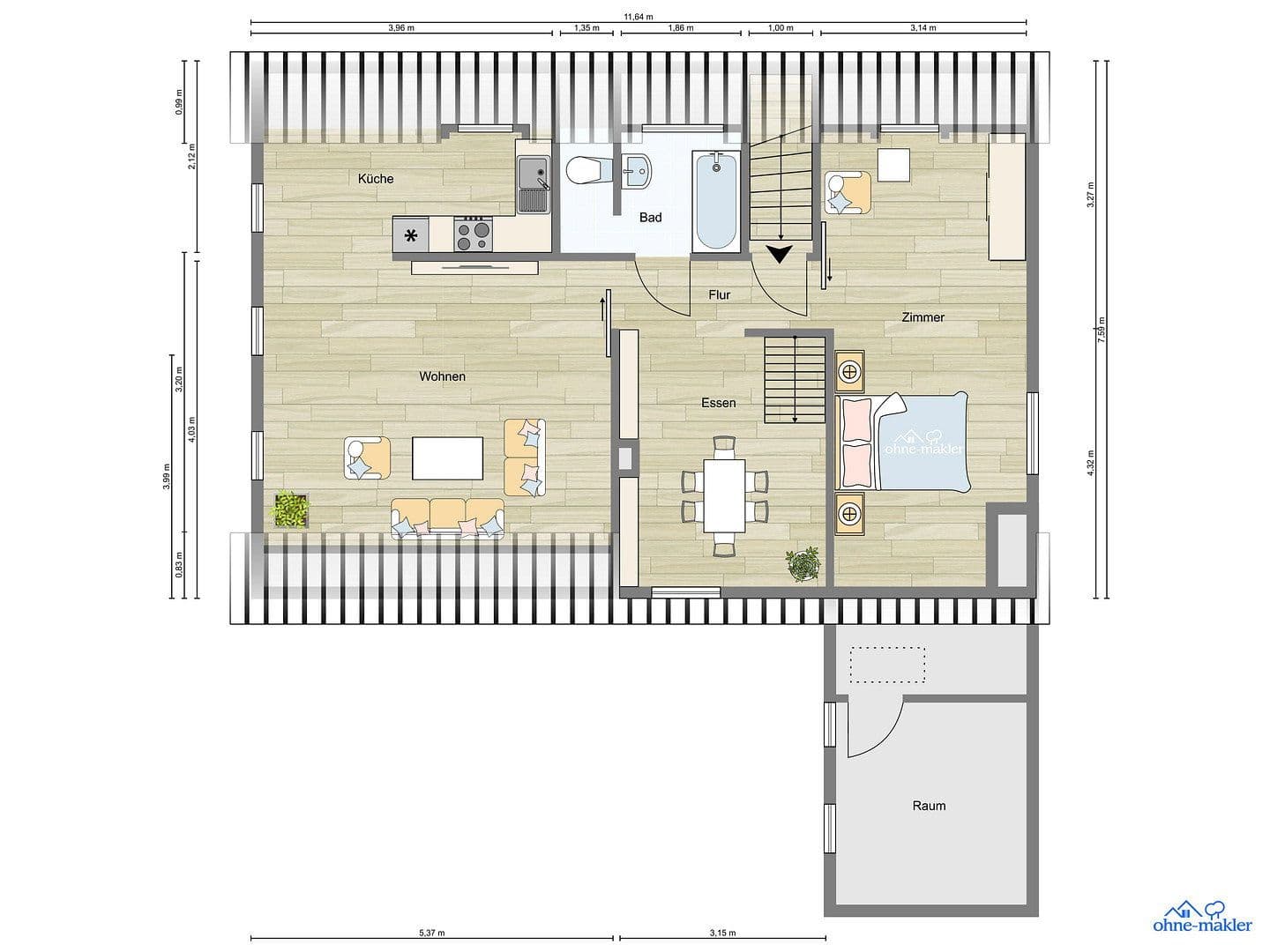 Pronájem bytu 4+kk 105 m², Schneidergasse 2, Gochsheim, Bavorsko Pronájem bytu 4+kk 105 m², Schneidergasse 2, Gochsheim, Bavorsko