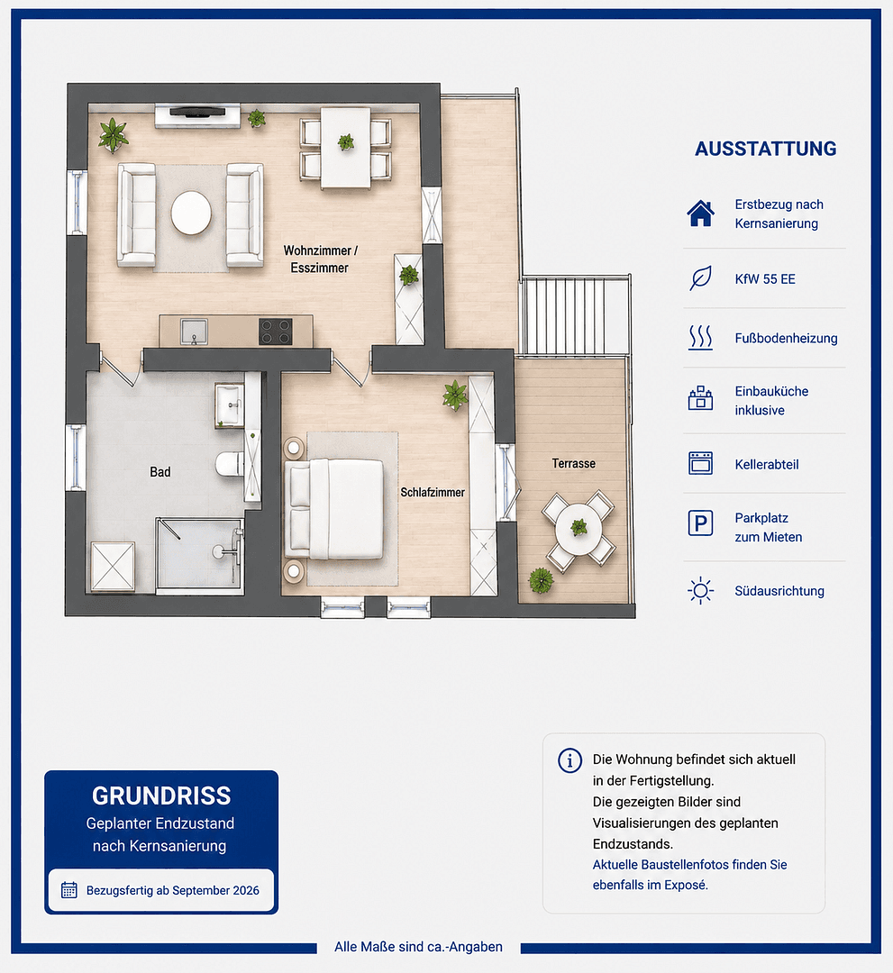 Pronájem bytu 2+1 47 m², Magdalenenstraße 1, Gernsheim, Hessen Pronájem bytu 2+1 47 m², Magdalenenstraße 1, Gernsheim, Hessen