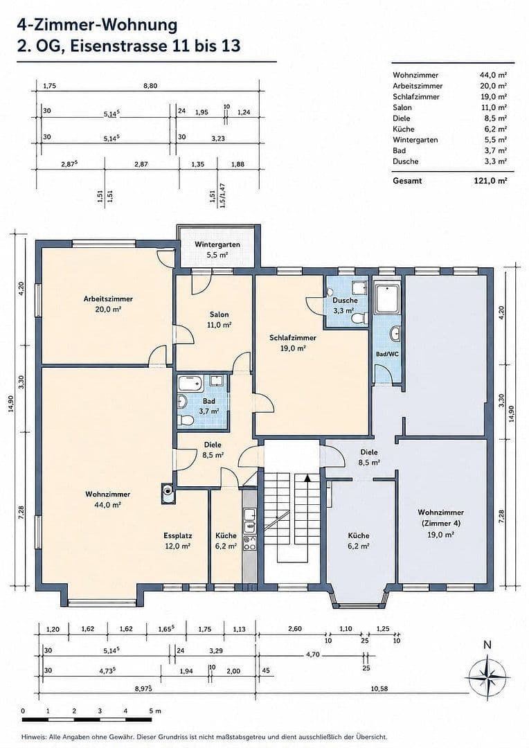 Prodej bytu 4+1 121 m², Eisenstraße 11, Düsseldorf, Severní Porýní-Vestfálsko Prodej bytu 4+1 121 m², Eisenstraße 11, Düsseldorf, Severní Porýní-Vestfálsko