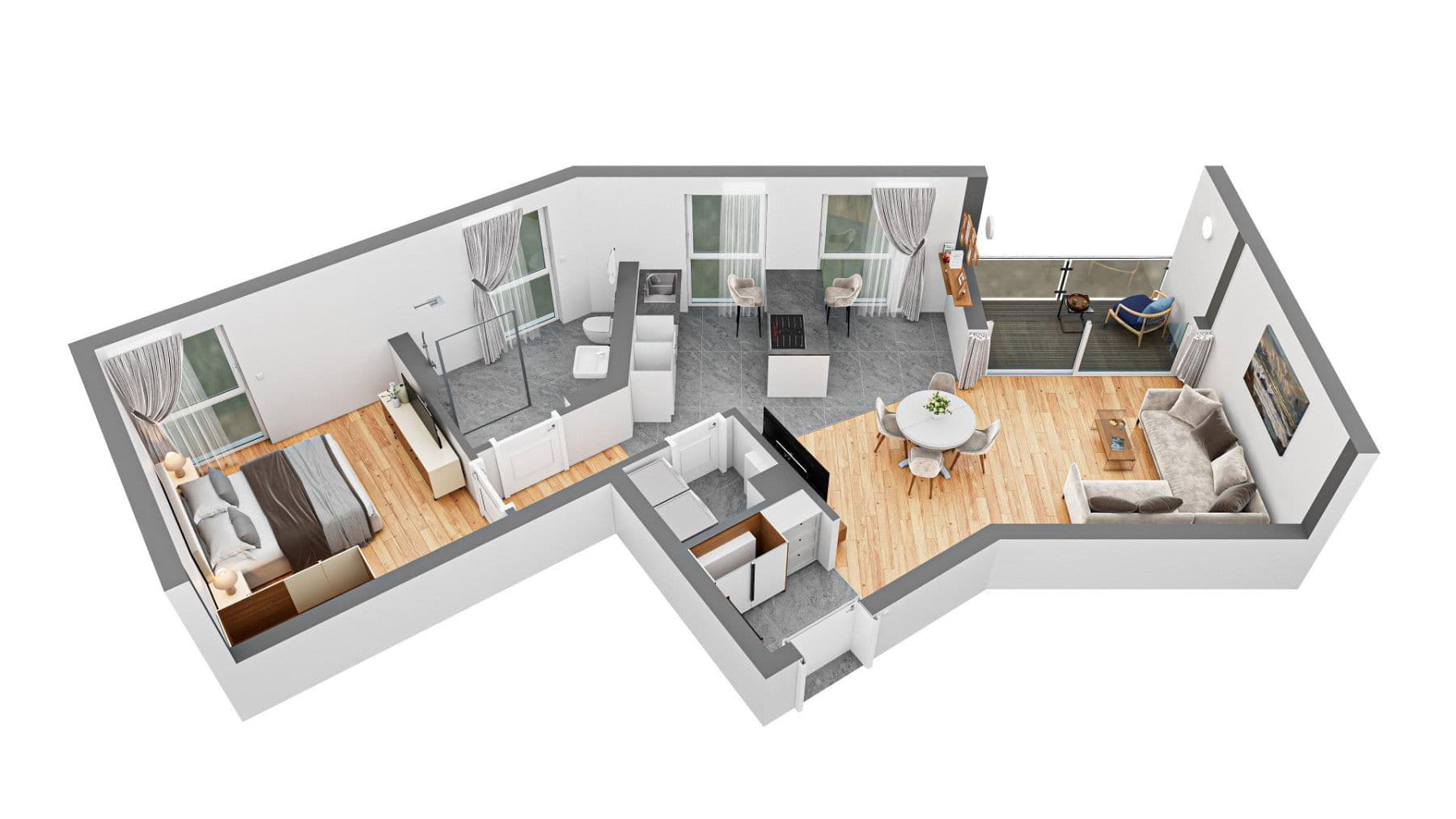 Prodej bytu 2+1 68 m², Südstraße 45, Hamm, Severní Porýní-Vestfálsko Prodej bytu 2+1 68 m², Südstraße 45, Hamm, Severní Porýní-Vestfálsko