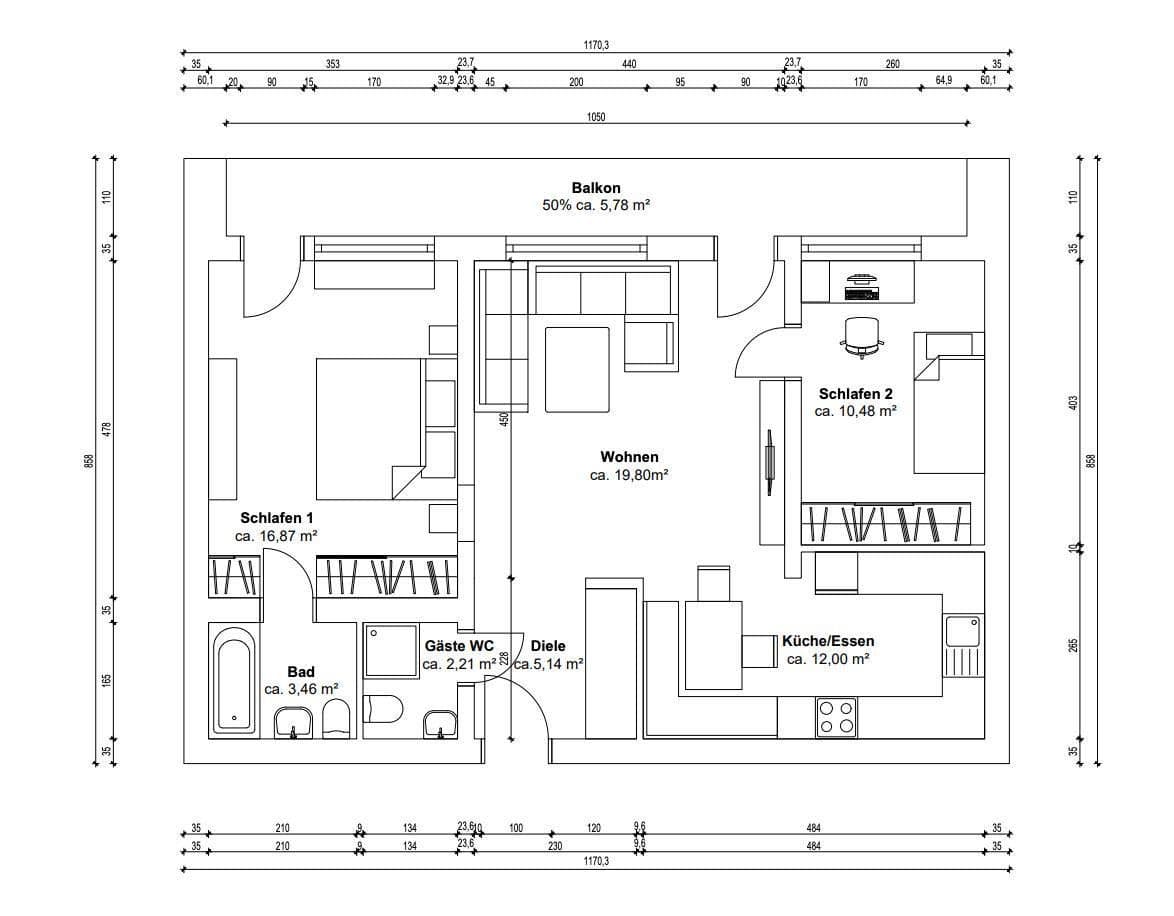 Pronájem bytu 3+1 75 m², Berlin, Berlín Pronájem bytu 3+1 75 m², Berlin, Berlín