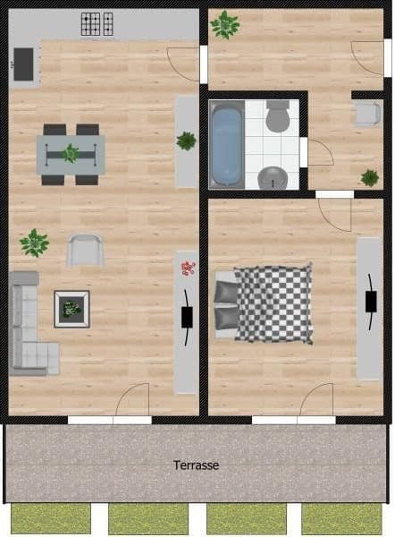 Pronájem bytu 2+1 58 m², Passau, Bavorsko Pronájem bytu 2+1 58 m², Passau, Bavorsko