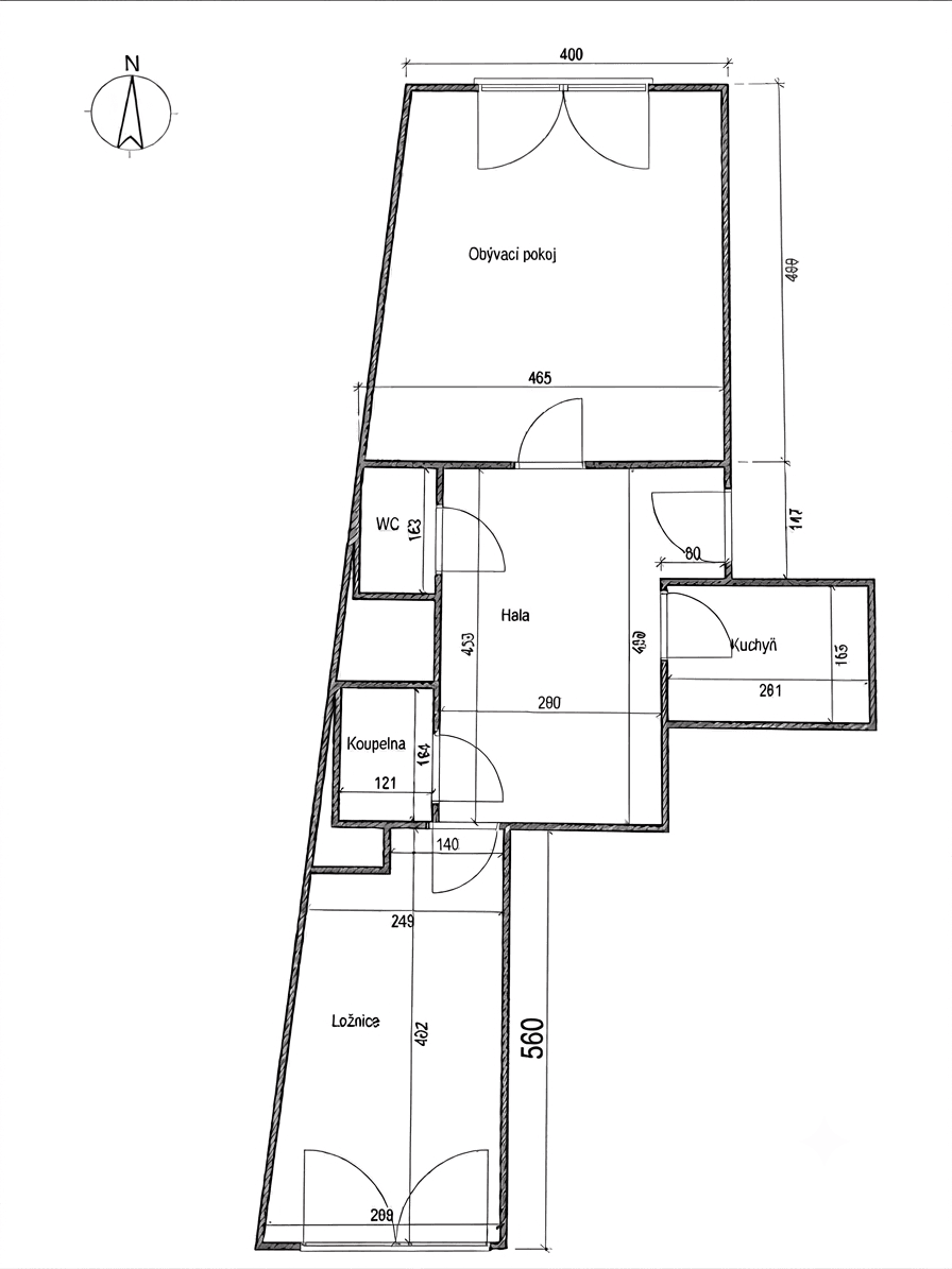 Pronájem bytu 2+1 62 m², Dělnická, Praha, Praha Pronájem bytu 2+1 62 m², Dělnická, Praha, Praha